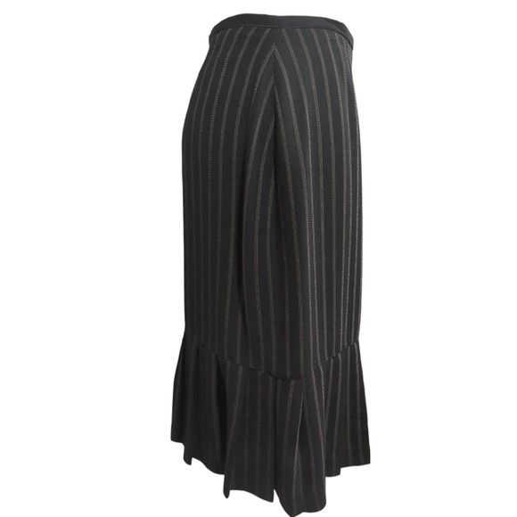 1CONRADC Collection Black and Pink Strips Skirt Size 6 - Picture 2 of 9